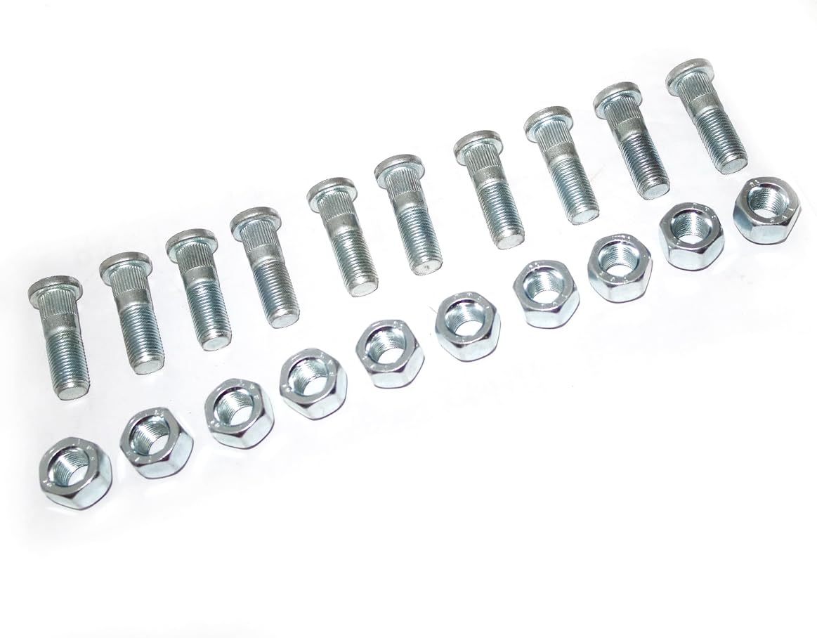 AEspares 10X Front Axle Wheel Hub Studs & Lug Nuts Compatible with Suzuki Samurai 88-95