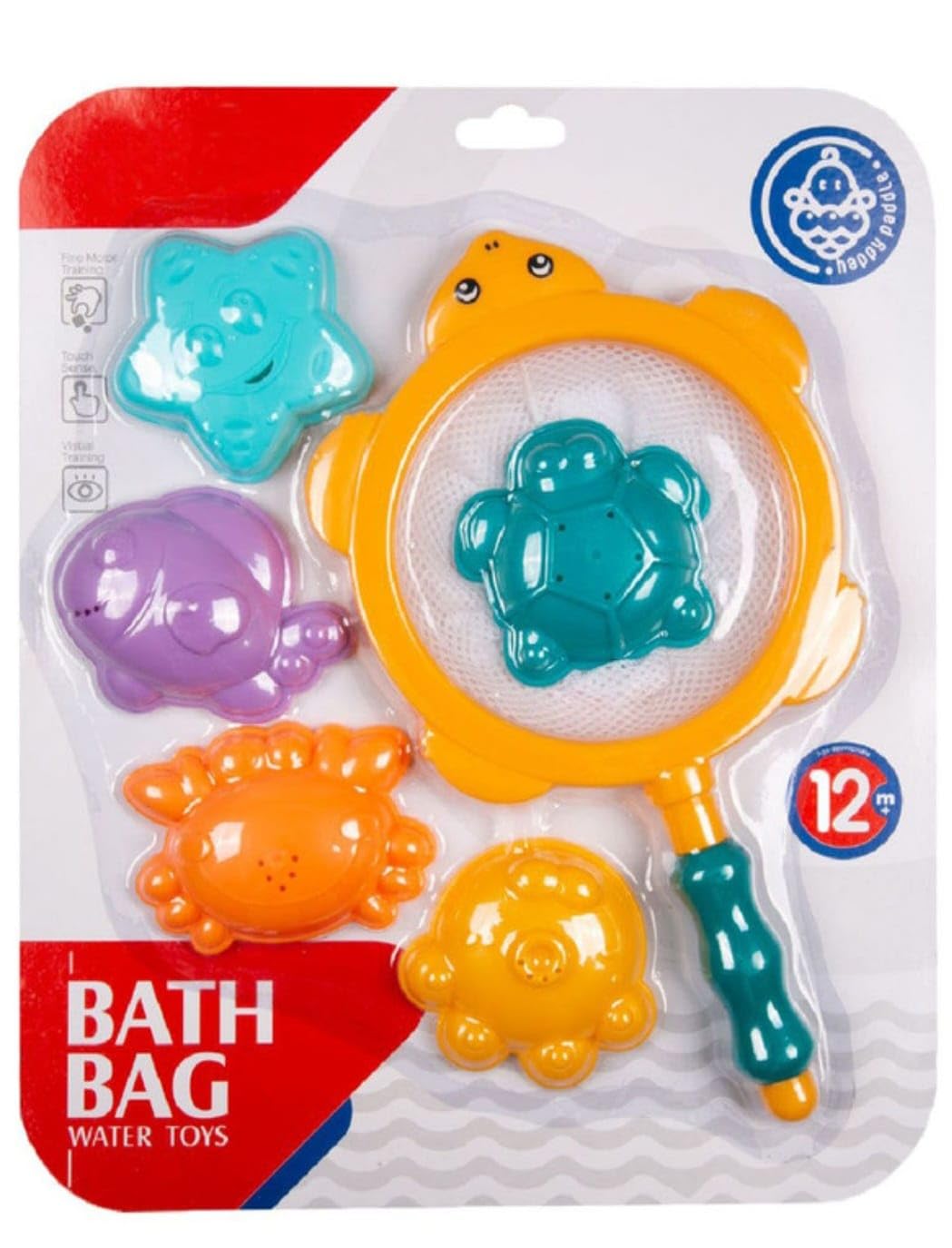 Baby Bath Toys Set with Fishing Net, 5 Sea Animal Water Toys for 12+ Months-image-46