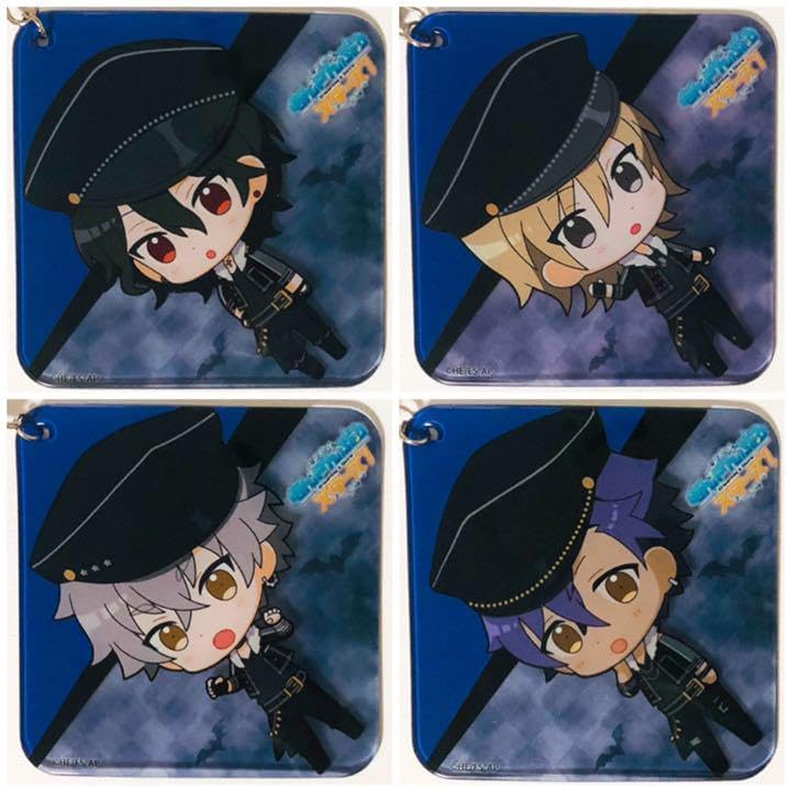 新品★あんスタ★カラ鉄【UNDEAD】ふにふにコースター型ストラップ★4点セット あんスタカラ鉄UNDEADふにふにコースター型ストラップ4点セット KHVG
