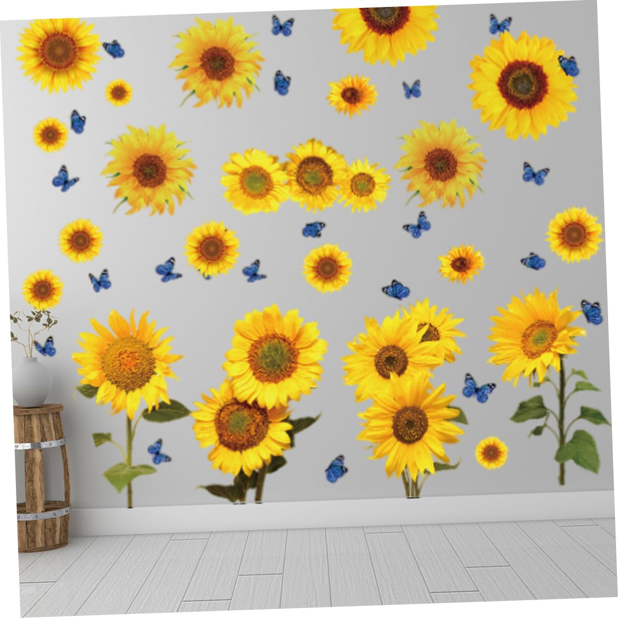 Toddmomy 2 Series Pegatinas Decorativas De Girasoles Y Autoadhesivas Para Calcomanías Para Dormitorios 2 Hojas*2