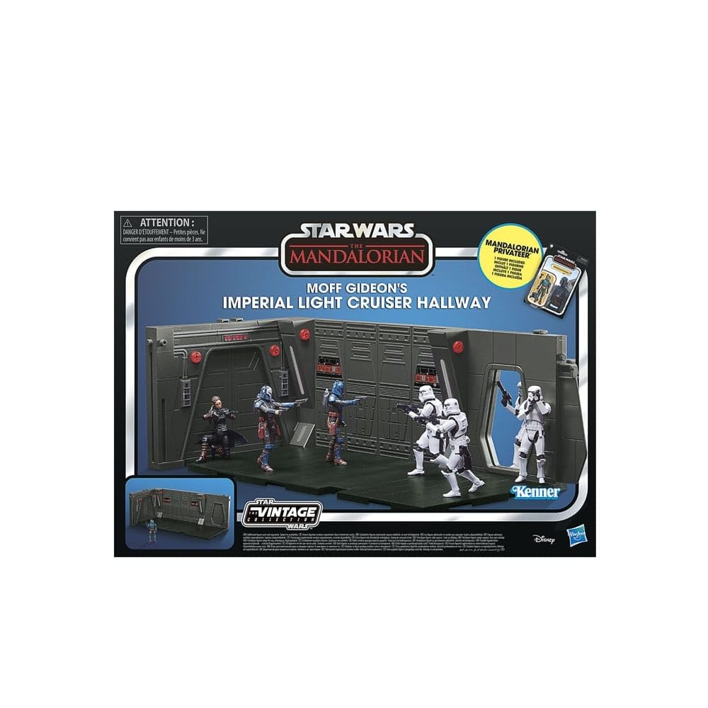 Star Wars La colección Vintage, Moff Gideon’s Imperial Light Cruiser Hallway, The Mandalorian, Set de Juego a Escala de 9,5 cm