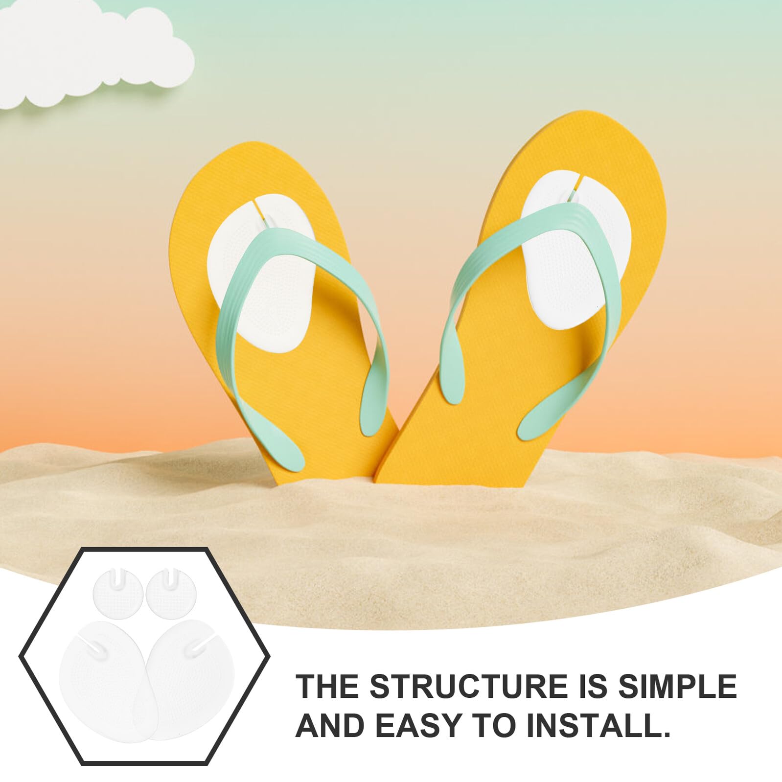 Plantillas Adhesivas de Gel para Antepié Transparentes 3 Pares | Almohadillas Pie Efecto y Amortiguación, Formato para Sandalias, Uso en Ball-of-foot