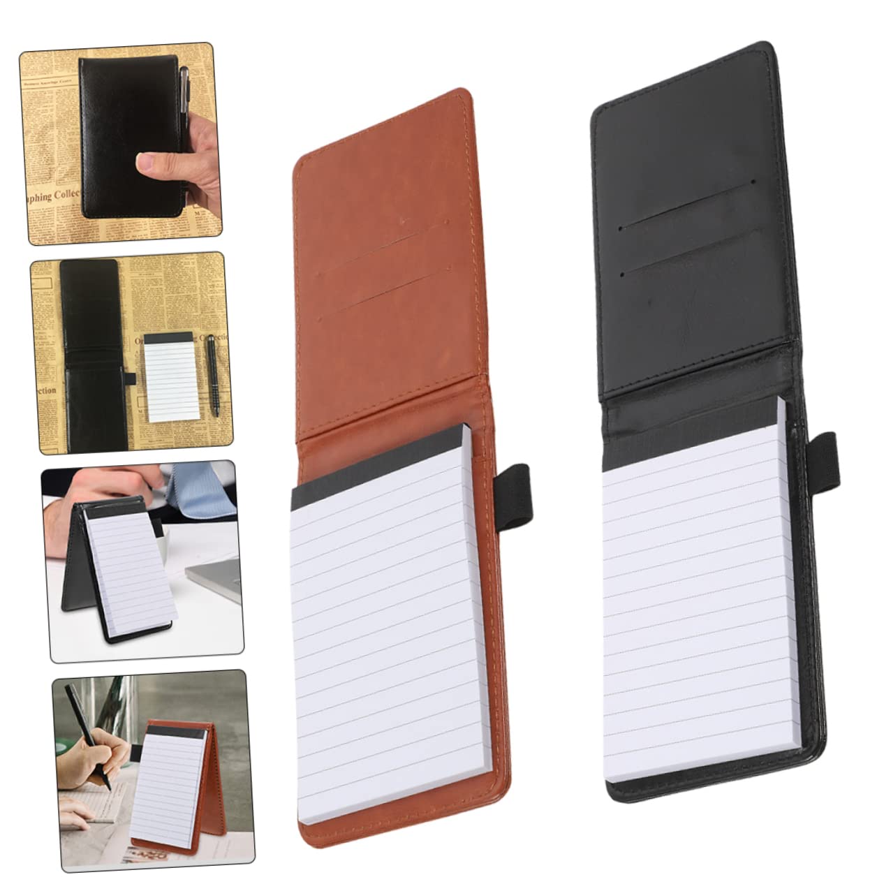 HOMSFOU 5 Sätze Studenten Schreiben Notizblock Schreibutensilien Meeting Notizbuch Adentkalender Todo Multipack Notizbuch Für Geschäftsschreiben Tagesnotizbuch Aus Leder Papier 2 Stück * 5
