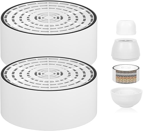 Paquete de 2 cartuchos de filtro de baño de repuesto Filtración de 10 etapas de 5,000 galones Ajuste universal para la mayoría de filtros de baño