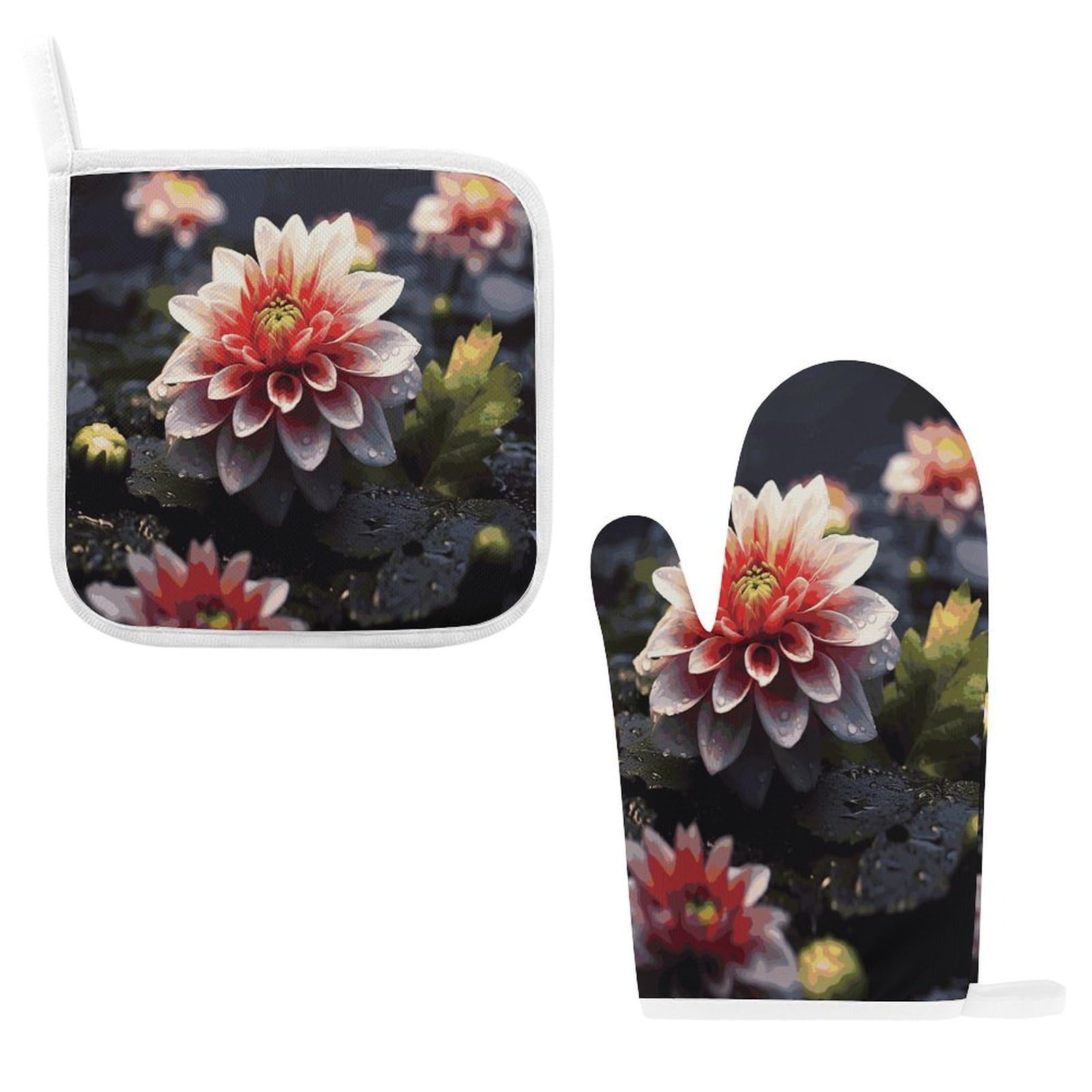 Fodpand Style Flower1 Oven Mitts And Pot Holders Sets