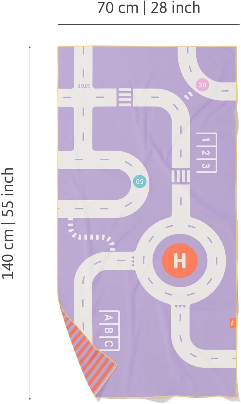 QUUT Play Towel Medium Road Lavender