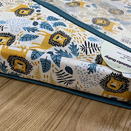 Batistela Baby Trocador anatomico leão, Cor: Azul esverdeado