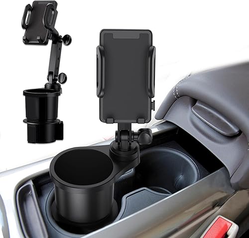 Soporte para teléfono celular para automóvil, portavasos de automóvil con soporte para teléfono, portavasos multifuncional, soporte de vaso de