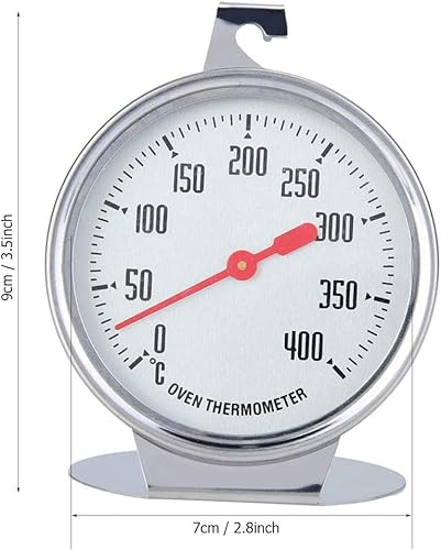 Oven Thermometer 0-400°C, Oven Grill Fry Chef Thermometer Instant Read Stainless Steel Thermometer Kitchen Cooking Thermometer, Large Dial Display Temperature For Professional Home Kitchen #TOP6