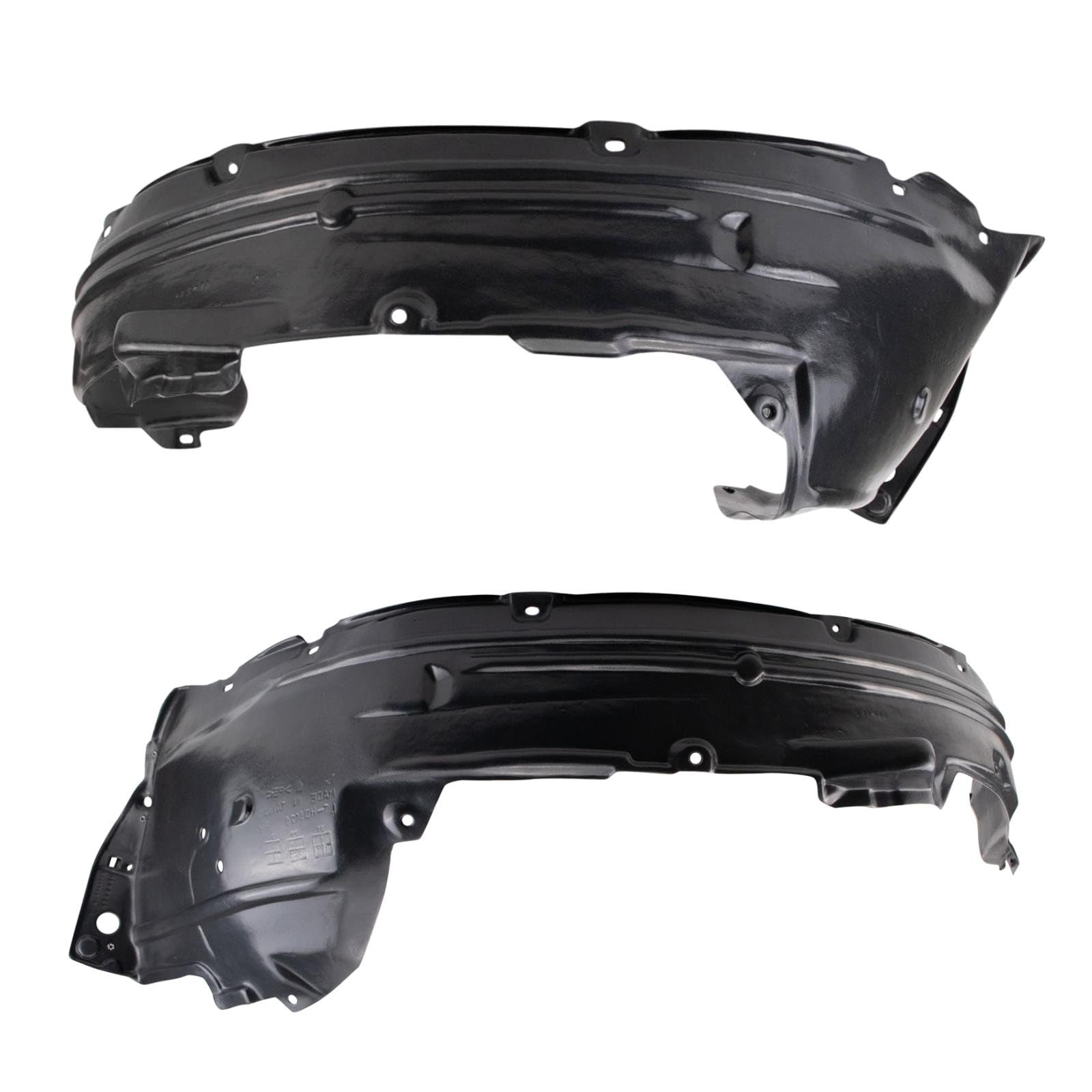 TRQ Front Driver and Passenger Side Inner Fender Liner Set | For 2012-2014 Honda CR-V