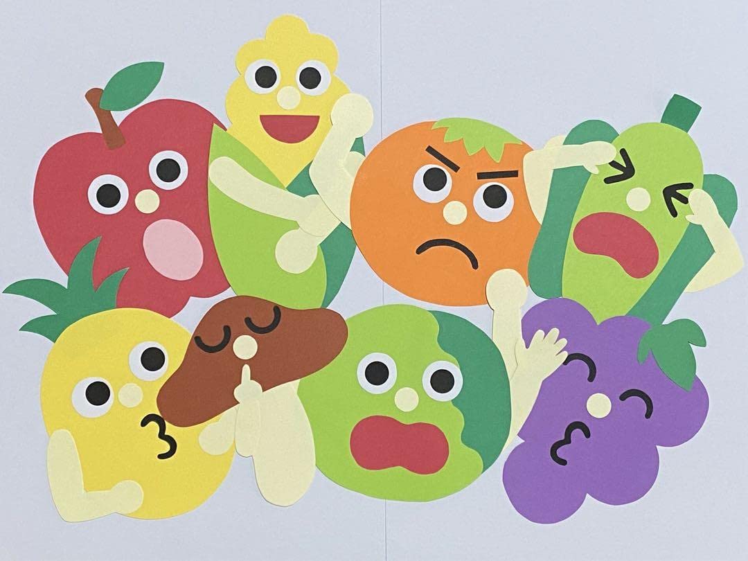 Amazon.co.jp: りんごコロコロ 画用紙製作8枚セット スケッチ