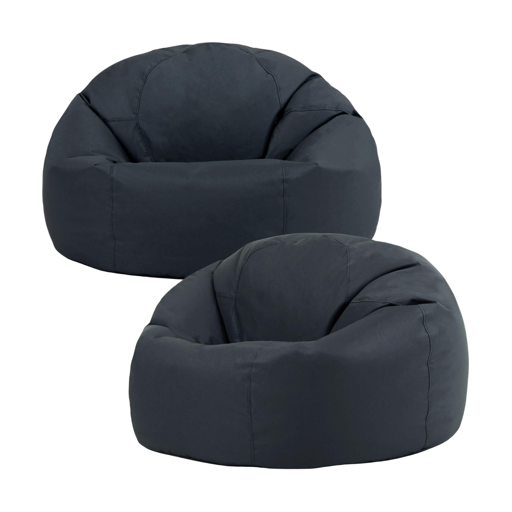 Bean Bag Bazaar Kingston Outdoor Bean Bag with Filling, 2 Pack, Grey โ image 1