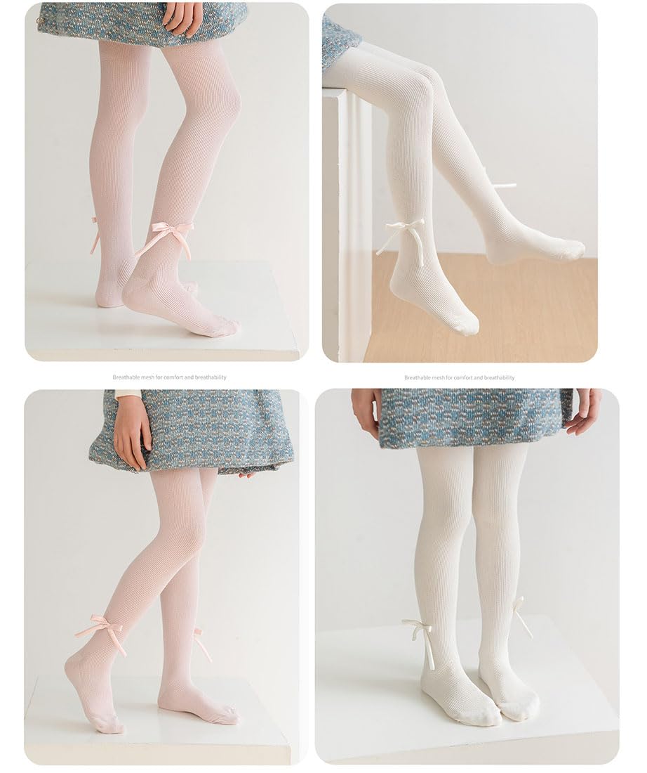 Baby-Mädchen-Strumpfhose, Zopfstrick-Strumpfhose mit Schleife, nahtlose Netz-Leggings, Strümpfe, Säuglings-Baumwoll-Strumpfhose