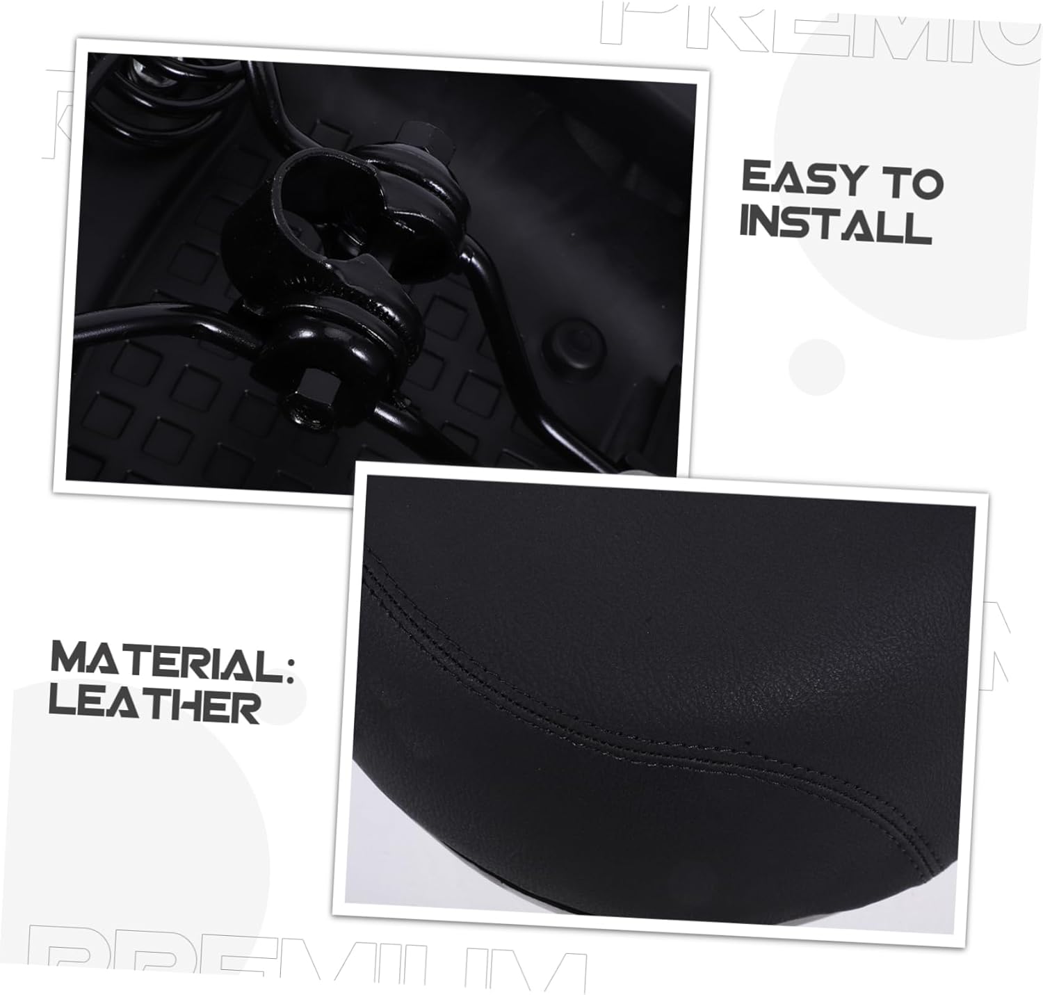 BESPORTBLE Thickened Electric Bike Saddle Cushion Ergonomic Padded Sponge Seat for Road Mountain Stationary Bicycles Lightweight Comfortable Replacement Cushion for Outdoor Cycling