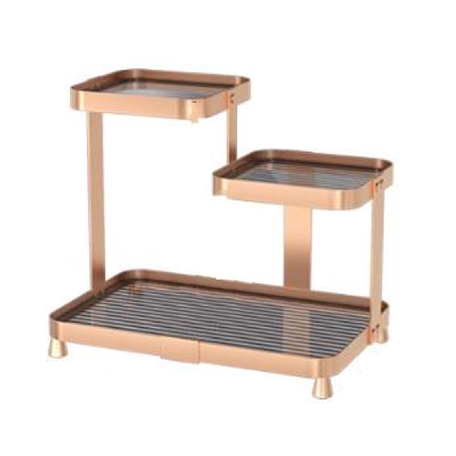 K5C7S3W9D6 Vanity Table Organiser Light luxury Bathroom Countertop Organizer, 3 Tier Makeup Rack, Skincare Lotion Nail Polish Lipsticks Counter Organization and Storage for, Kitchen, Bedroom
