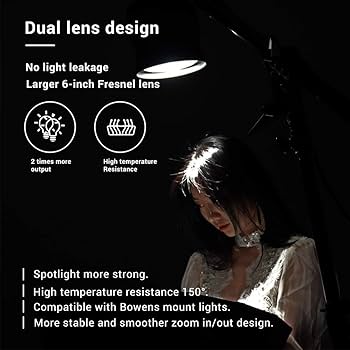 Aputure Fresnel 2Xフレネルレンズ バーンドア付属 Amazon.com : Aputure Fresnel 2X, Bowen-S Mount Light A Multi
