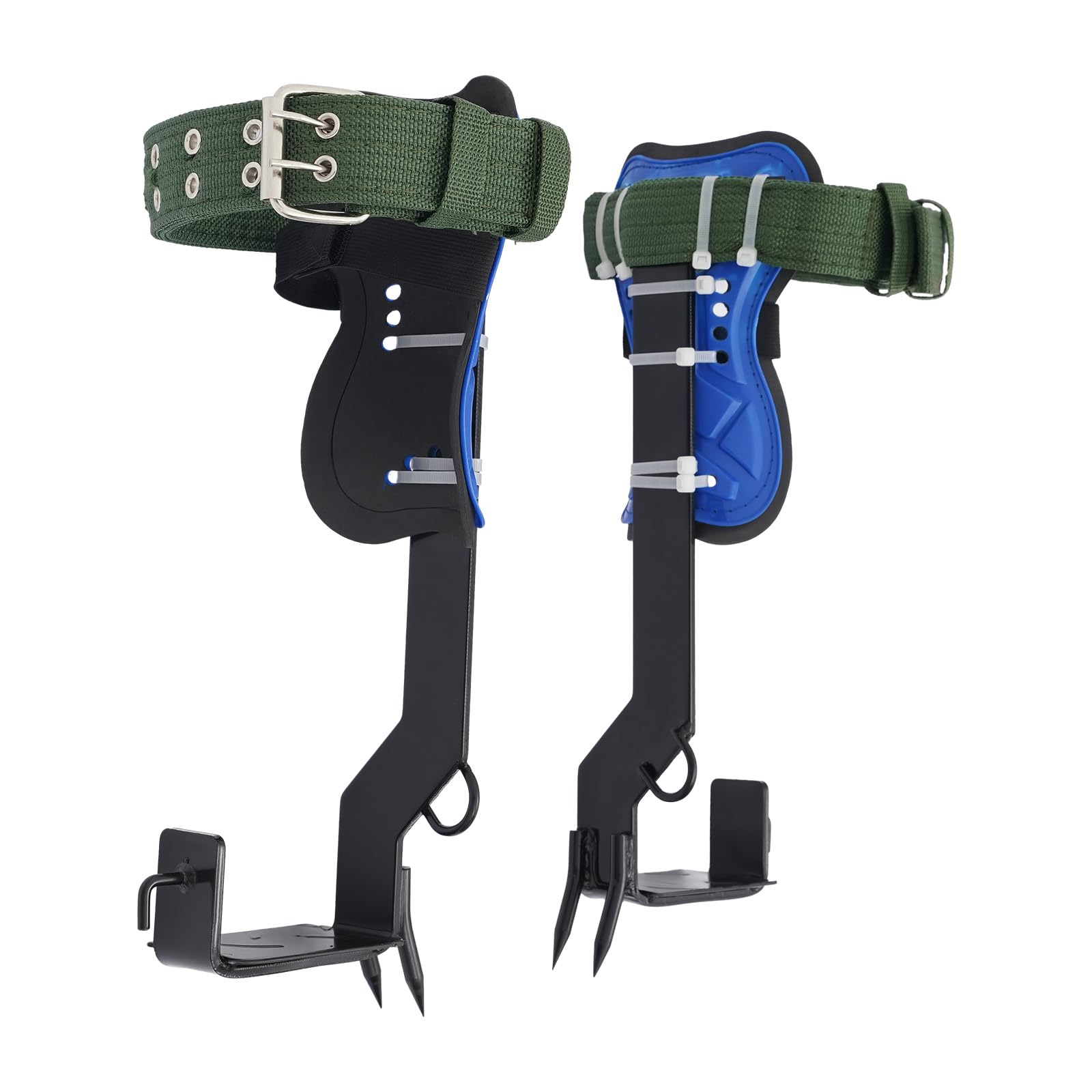Crampons d'arbre en acier trempé 45# avec sangles réglables, pédale antidérapante 100kg pour élagage et cueillette