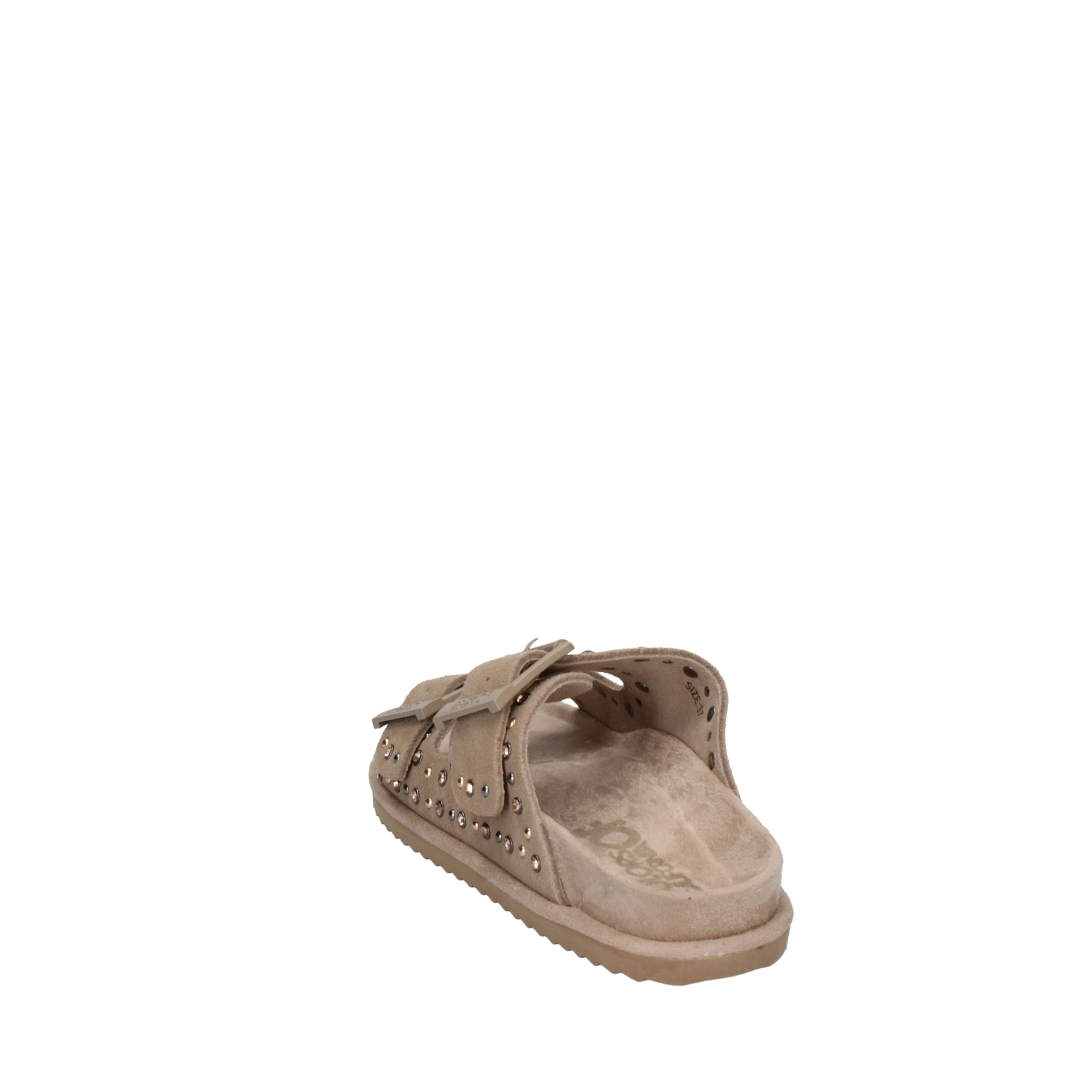 Colors of California Two buckle sandal with studs MUD 36