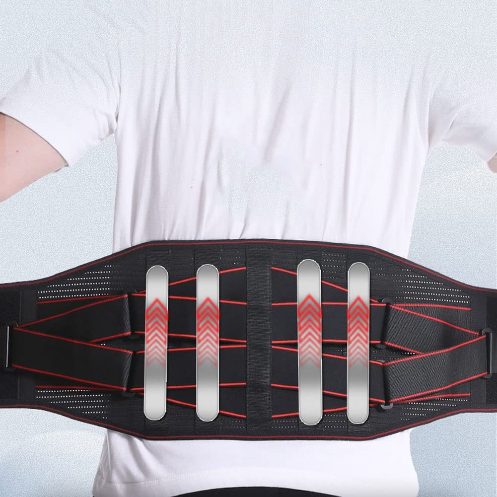 Soporte para la Espalda Que ensancha el Alivio del Dolor de Espalda para Hombres y Mujeres Cinturón de Soporte Lumbar para el Dolor de ciática, Levantamiento Pesado, Soporte para la Cintura