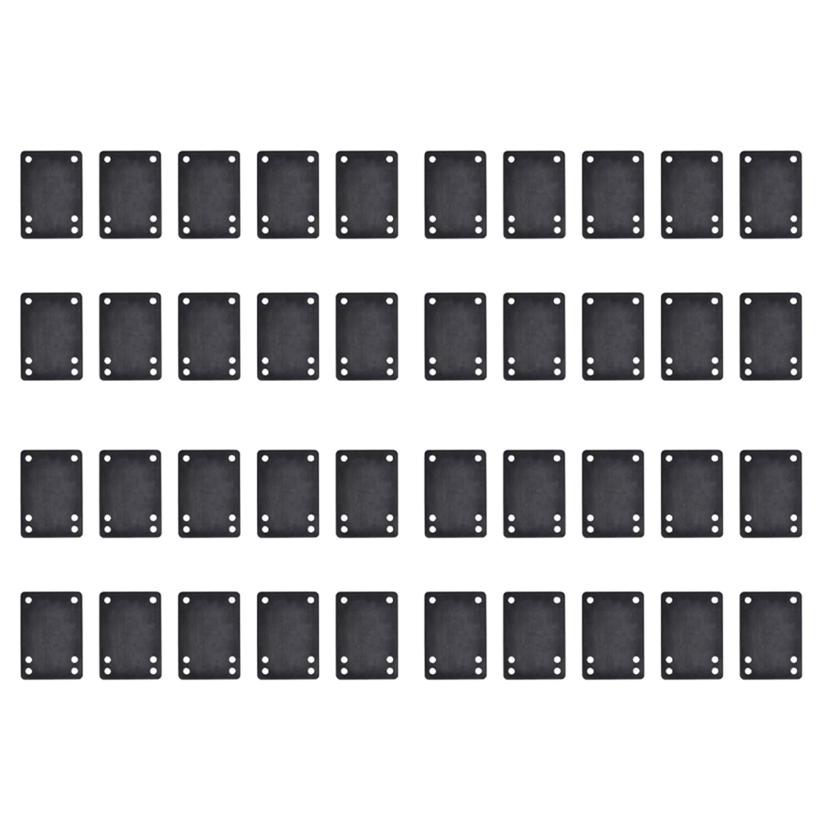 VENOAL 40 Pcs/Set Skate Riser Pad Shockpad Replacement Long Board Hardware Accessory Skateboard Shock Absorbing Gasket