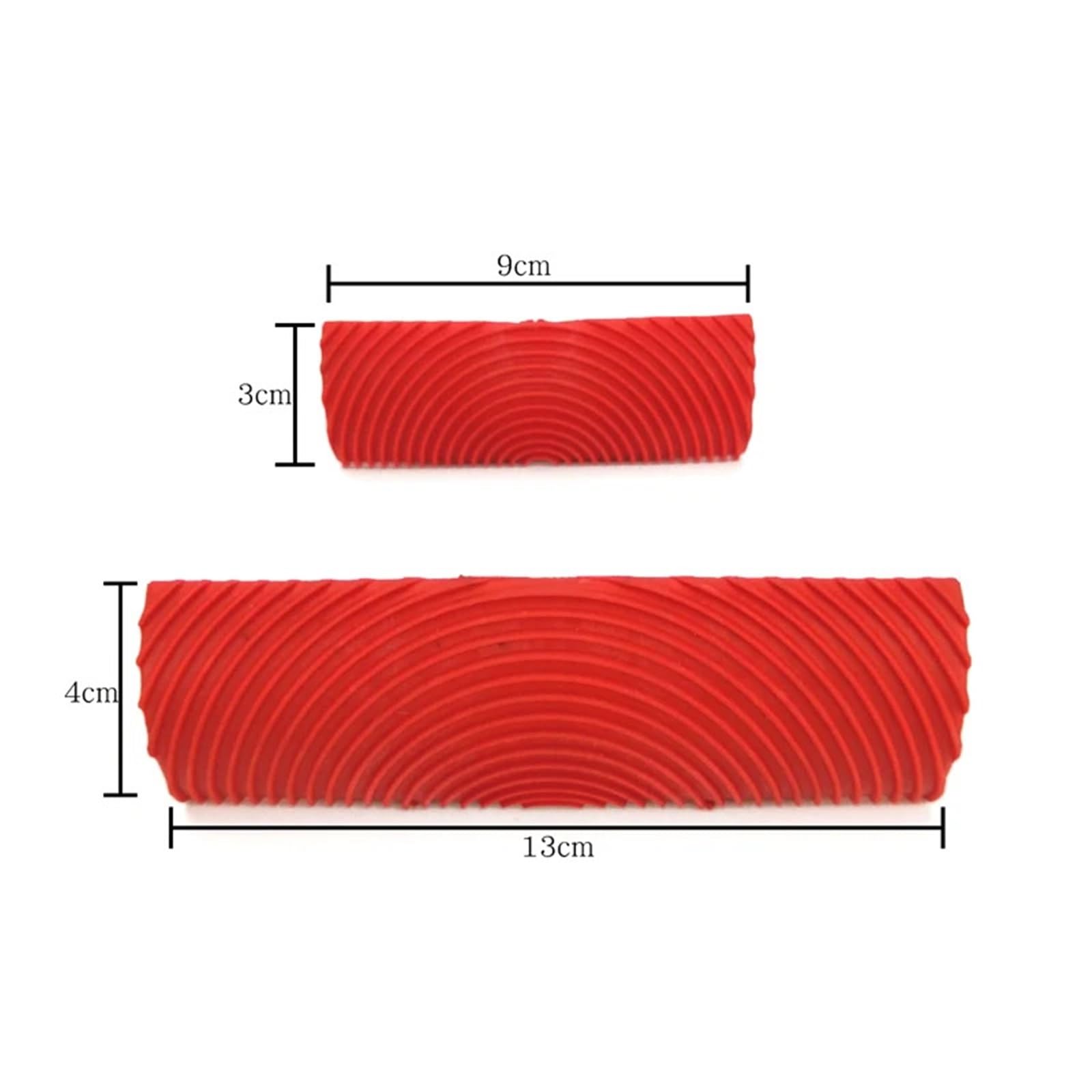Lot de 6 rouleaux de peinture en caoutchouc pour peinture imitation bois - Décoration murale - Décoration d'intérieur - Gaufrage - Couleur B