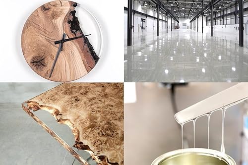 Miniatura 3 de EPODEX Kit de revestimiento y sellado de resina epoxi transparente y coloreada, estabilizado contra rayos UV, libre de disolventes y burbujas, bajo