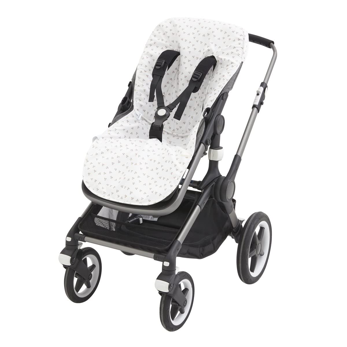 Cambrass - Colchoneta silla de paseo reversible - Funda reversible para carrito - Sensitive Beige 42x98x1 cm