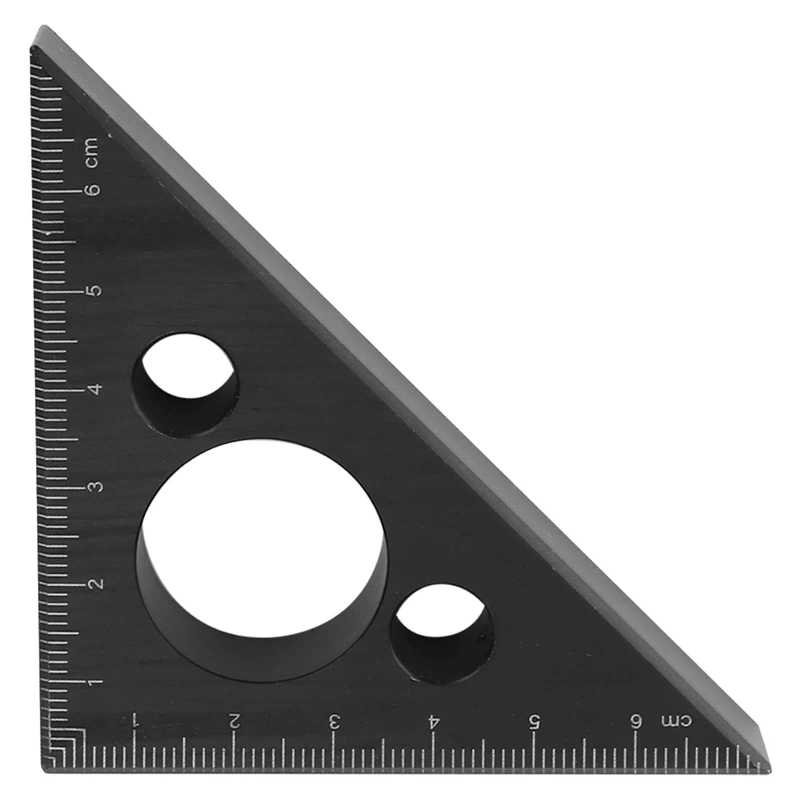Lineal, 45-Grad-Winkellineal aus Aluminiumlegierung, Messwerkzeug, verdickte 17-mm-Gravurskala