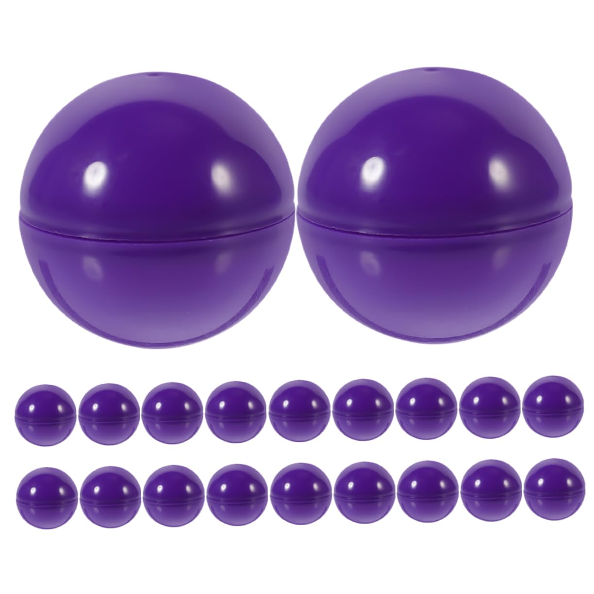 Ciieeo 20pcs Bingo Activity Balls: 4cm Plastic Hollow Design for Vending Machines Party Supplies - Classroom Activities Capsules for Tokens Small Toys