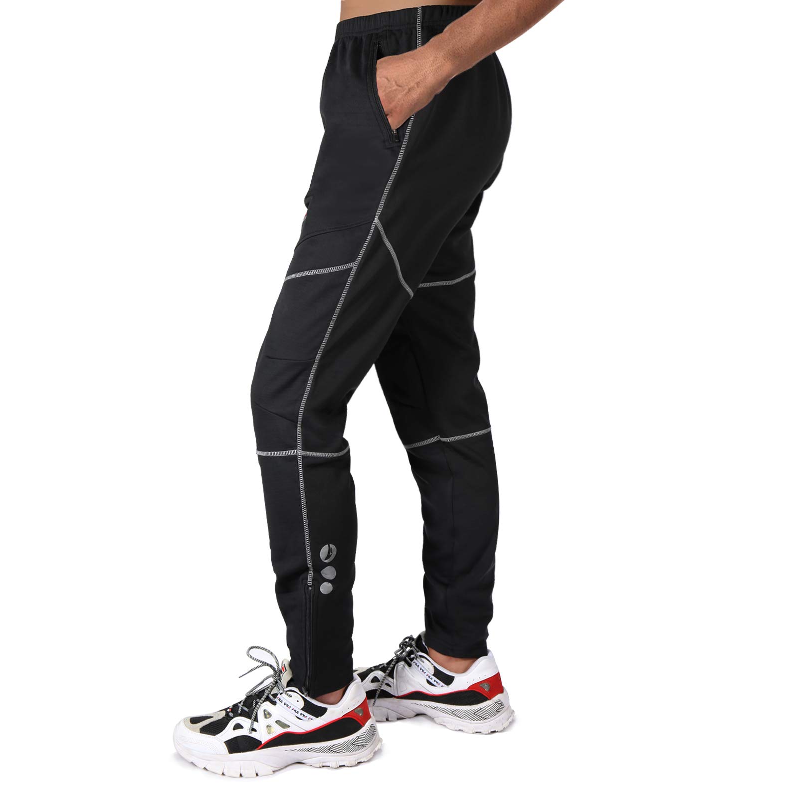 Amazon.com: 4ucycling Men's Bike Pants Fleeced for Cold Weather