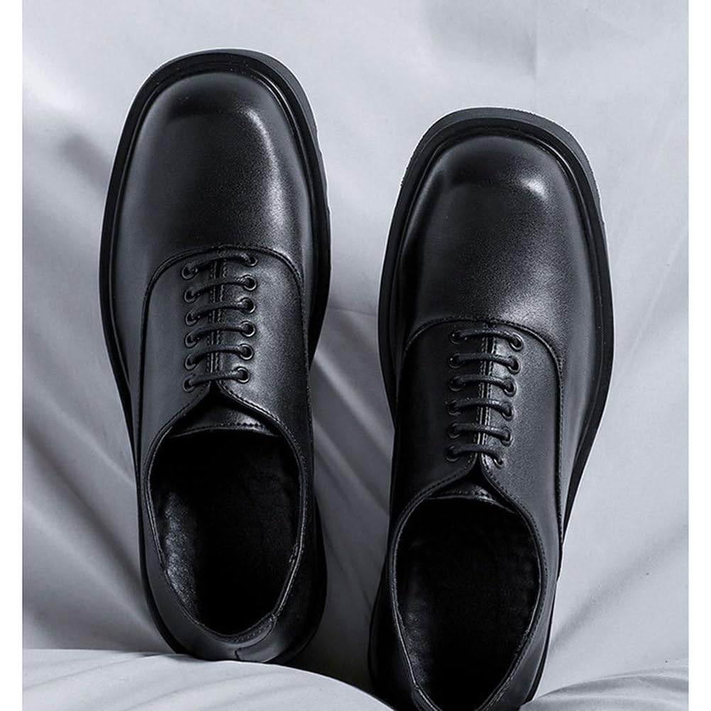 Chaussure Derby pour Hommes Chaussures Homme Ville Costume Mariage Buteau À Lacets Classique pour Entreprise Officiel