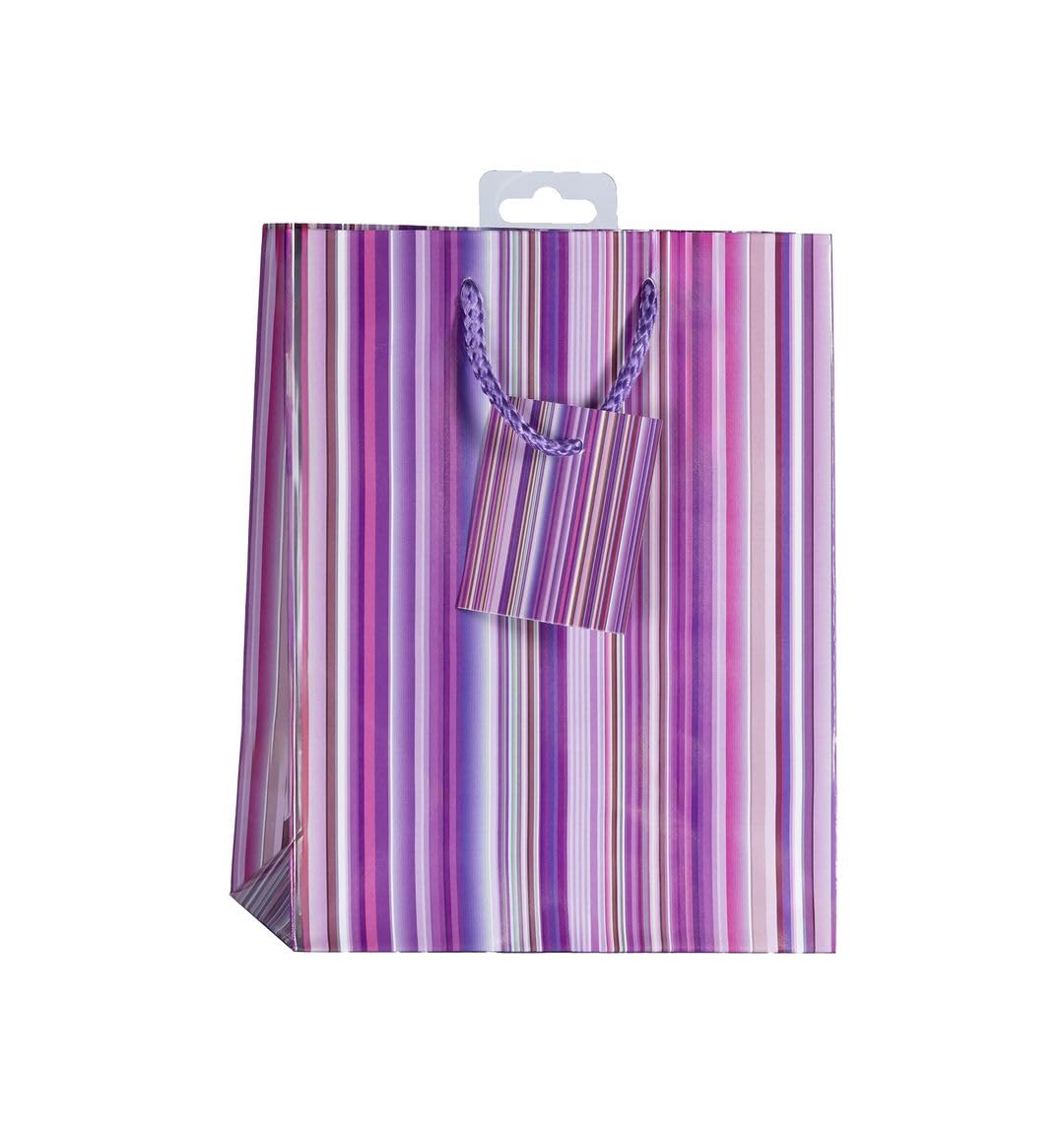 Laro Medium Geschenktüten 10-100 Stk Medium Stripes, Anzahl:96, Muster Tüten:Streifen Party