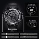 TEKMAGIC 10ATM Waterproof Digital Scuba Diving Watch 100m Underwater for Swimming and Running with Stopwatch and Luminous LCD Display Built-in gallery image