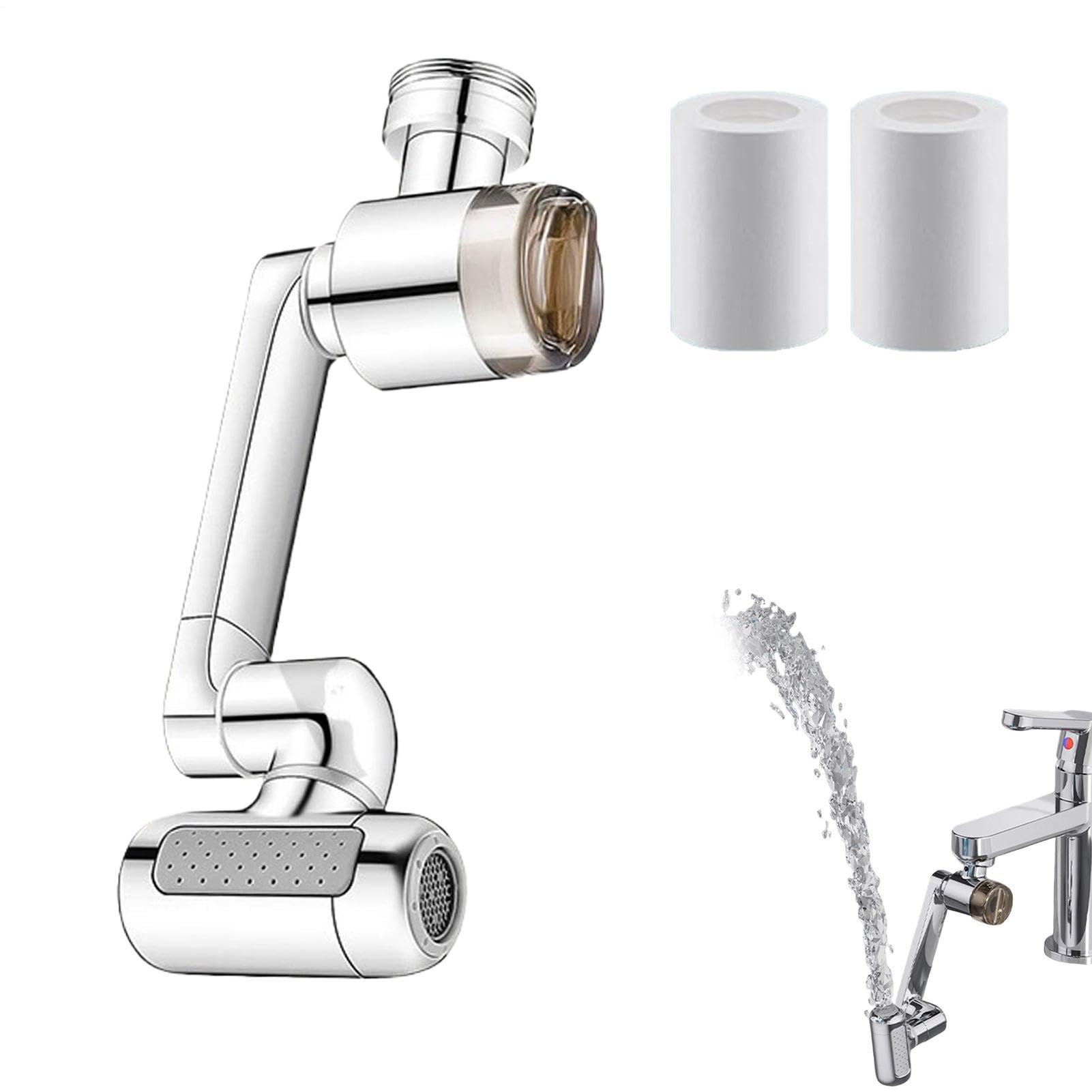 Extensor de grifo para lavabo contra salpicaduras en limpieza de platos