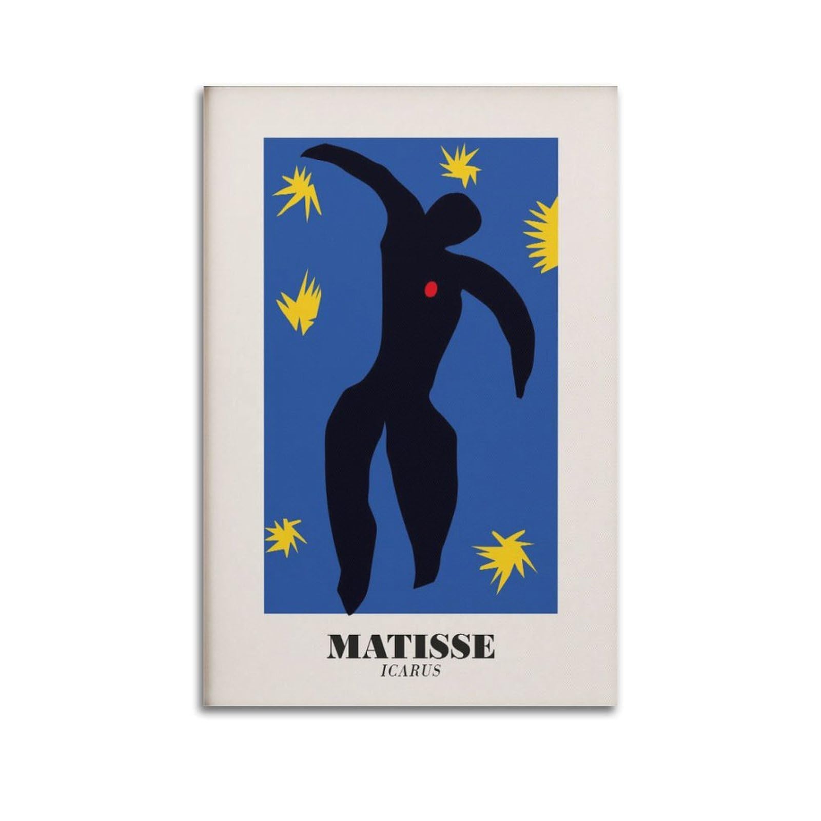 xiaoxiaoshen Matisse Icarus Papiers Decoupes, Modern Canvas Poster Wall Art Prints Room Aesthetic Murals Bedroom And Living Decorations 24x36inch(60x90cm)