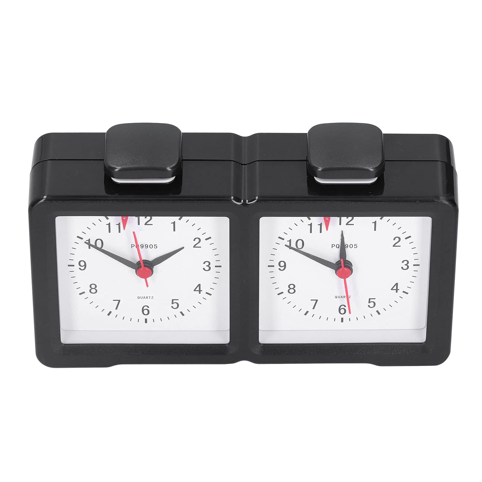 Fabater Orologio da Scacchi Analogico per Competizione-Conto Alla Rovescia Professionale, Timer Muto, Orologio da Gioco Meccanico Al Quarzo con Grande Schermo, Adatto per Scacchi Cinesi Internazionali