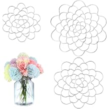 3 Pack Flower Frog Stainless Steel Wire Flower Arranging Tool Flower Lid Arranger Reusable Floral Grid Holder Silver 4+5+6inch