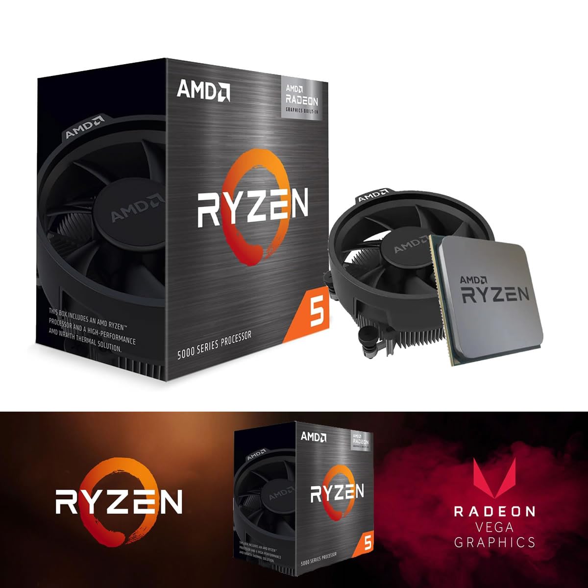 CPU Gamer AMD Ryzen 5 5600GT, Placa Mãe A520M, 16GB DDR4, SSD