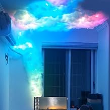 Thundercloud Lights, Smart RGB Led Strip Lights Atmosphere Decoration, 3D Thundercloud LED Light Kit Cotton DIY Creative for Bedroom Gaming Room Party Club Bar Decorations,RGB,16ft/5m [Energy Class A]
