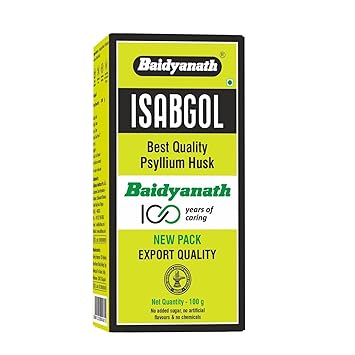 Baidyanath Asli Ayurved Isabgol 100 gm - Psyllium Husk Powder| Boosts Digestion | Constipation Relief Naturally | Rich Source Of Dietary Fiber Supplement - image, photos