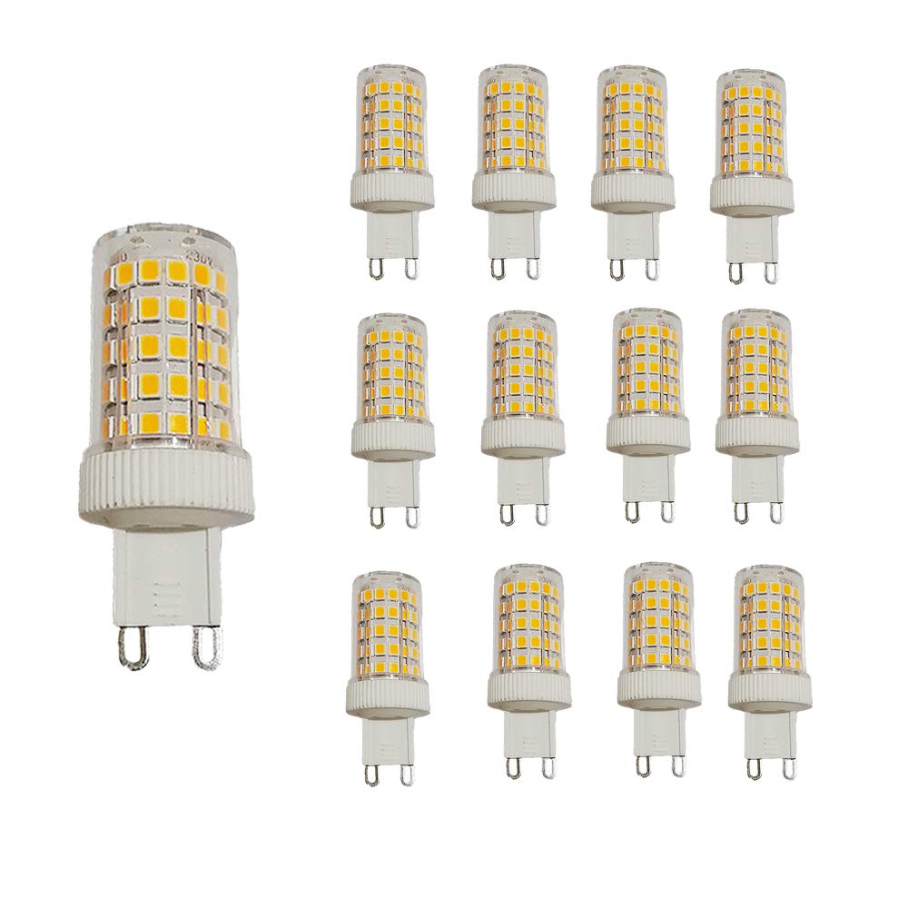 12 Stück G9 10W LED Lampen 1000Lumens 100W Halogenlampe Äquivalente Warmweißes 3000k AC 220-240V G9 Birne Nicht dimmbar