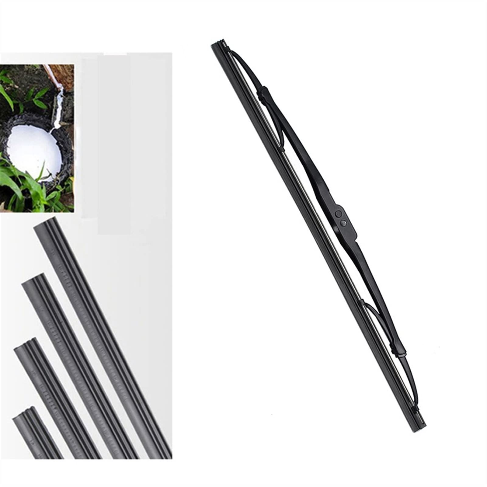 SPAZZOLE TERGICRISTALLO PER FORD FIESTA 2002-2008 55 40 CM ANTERIORI AERO FLAT - Foto 11