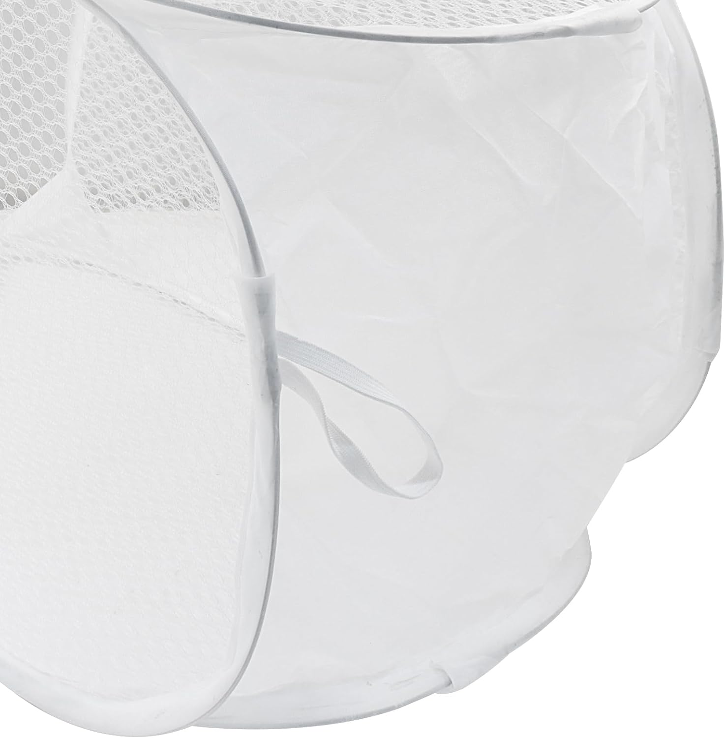 2 Pack Foldable Pop-Up Laundry Hamper, White