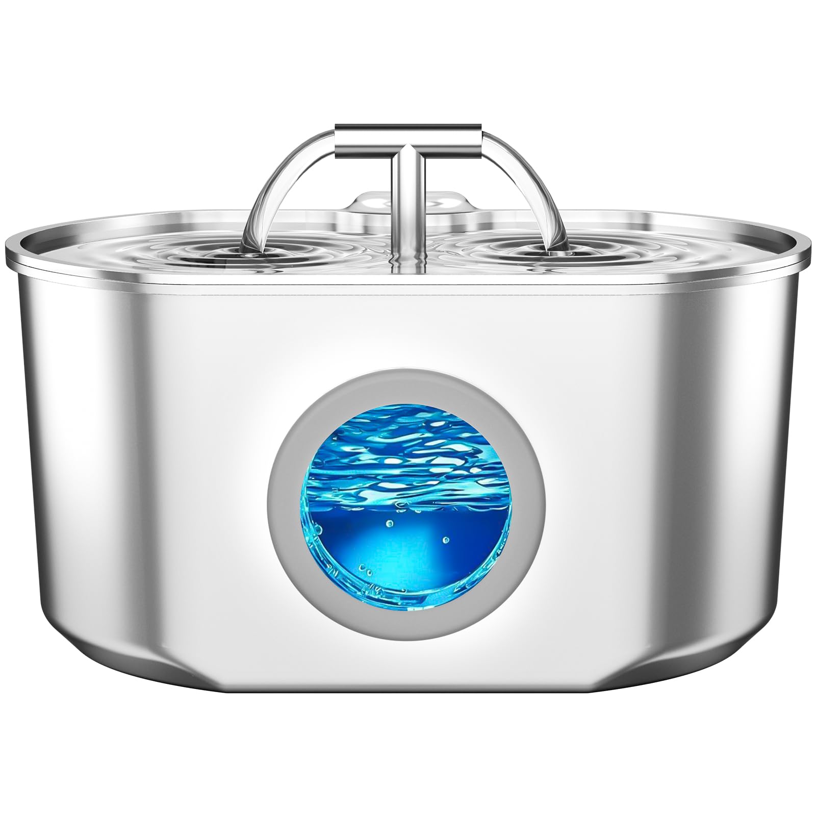 Cat Water Fountain Stainless Steel - 2.2L/74oz Cat Drinking Fountain