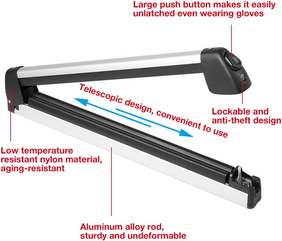 Car Ski Rack, Lockable Car Roof Ski Carrier Ski & Snowboard Mount Top Holder, Ski and Snowboard Roof Rack Can Transport 2 Skis and 4 Snowboards : Sports & Outdoors