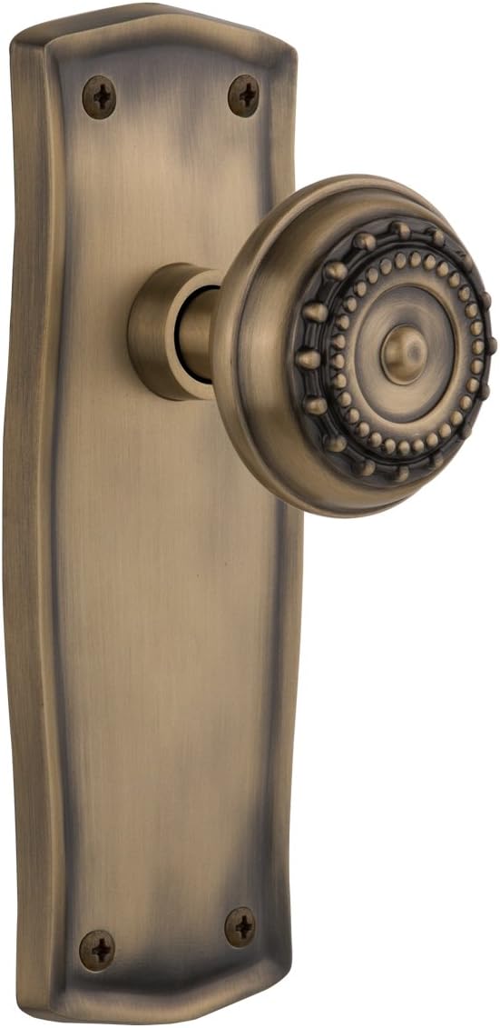 Nostalgic Warehouse Prairie Plate with Meadows Knob, Passage - 2.375", Oil-Rubbed Bronze