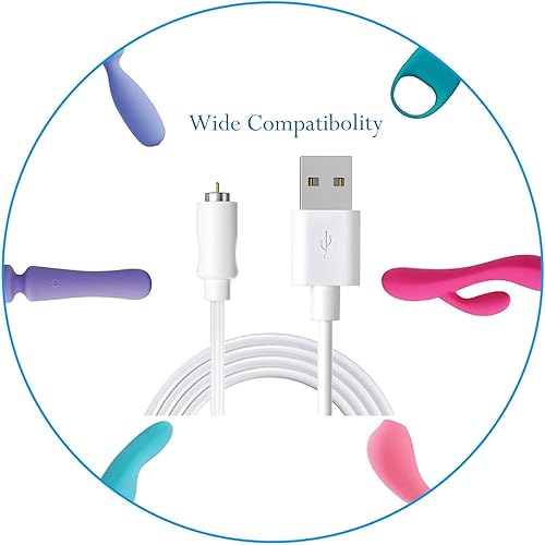 Miniatura 3 de Cables de cargador magnéticos, cable de cargador magnético USB DC, cable de carga de 2.8 pies para juguetes masajeadores productos electrónicos