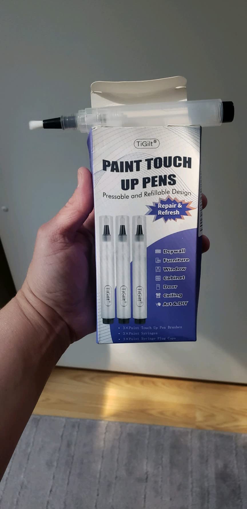 2/mo Finance TiGilt Touch Up Paint Pens 3Pack Pressable