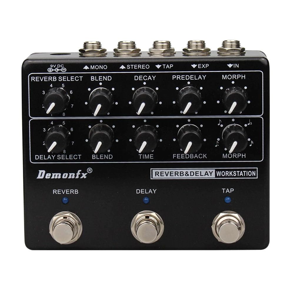 Demon FX RDW Reverb Delay Workstation pedal with all controls visible