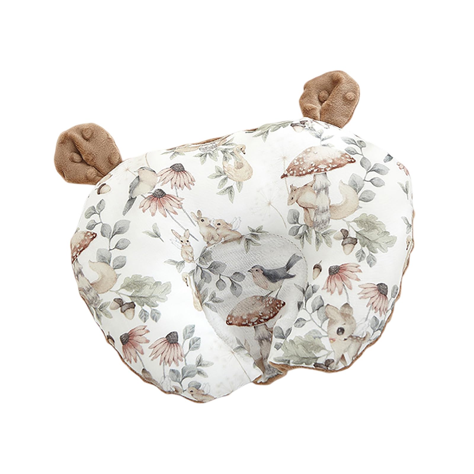 Coussin Bebe,Oreiller pour Tout-Petit,Oreillers pour enfant,Oreiller pour nouveau-né,Oreillers pour Tout-Petit en Coton Biologique Doux pour Dormir,Lavable en Machine,pour Voyages (Gris Clair 1)